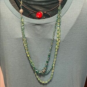 ✅✅✅BOGOHO✅✅✅Elegant Green Gladd Beaded Necklace